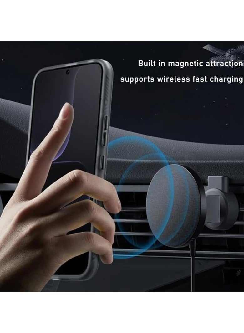 عام غطاء واقي بالرمل (Sandblasted) متوافق مع هاتف Honor Magic 8 Pro Air: غطاء مقاوم للصدمات والسقوط مع تثبيت مغناطيسي، يحتوي على وسائد هوائية مدمجة في جميع الزوايا الأربع. - Image 3